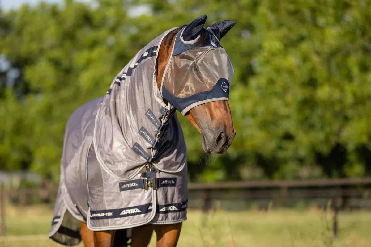 LeMieux Armour Shield Pro Fly Mask Half Masque Anti-Mouches Mixte