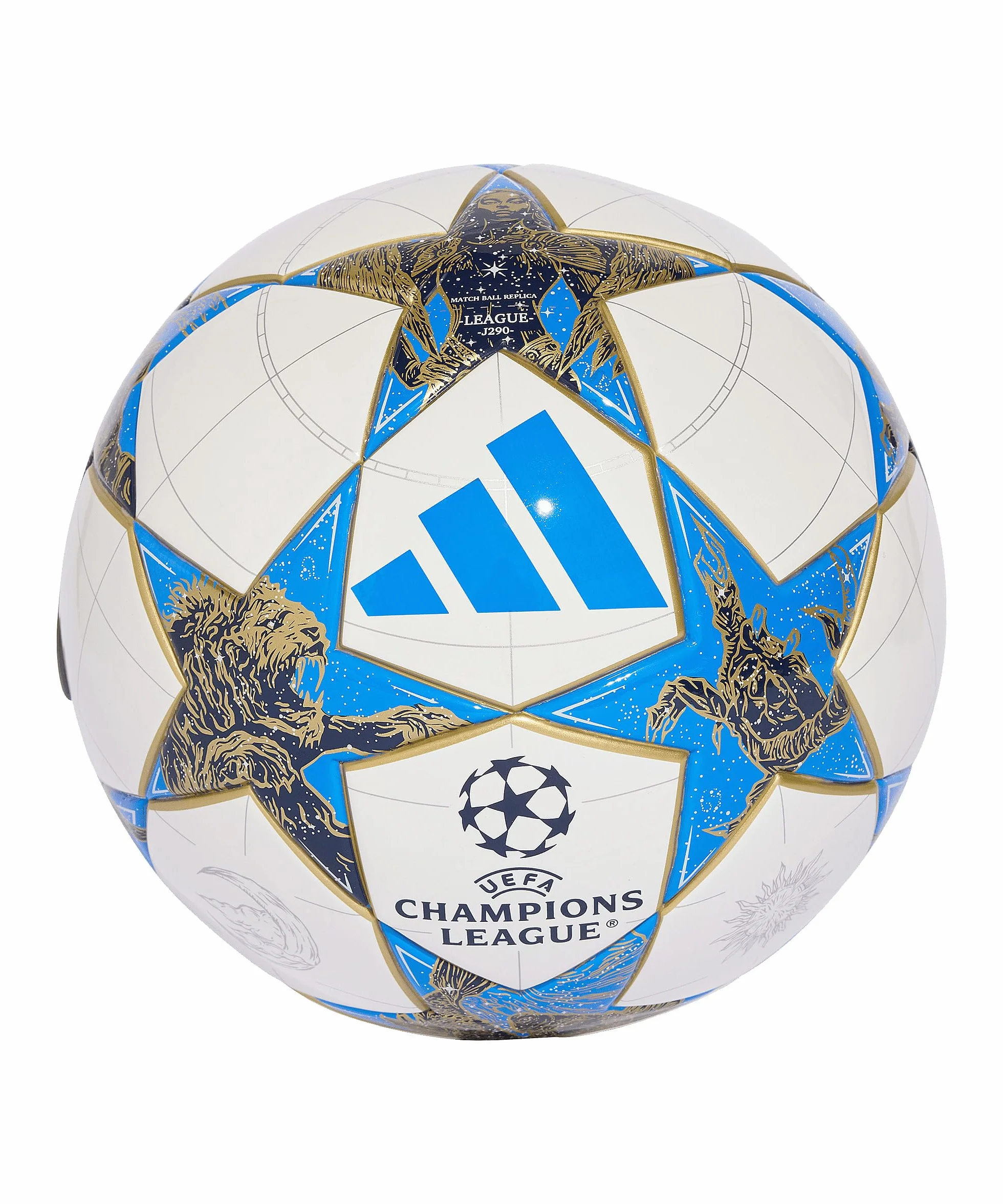 adidas UEFA Champions League J290 Ballon JP1542, Ballons de Football Unisexe, Blanc, 4 EU