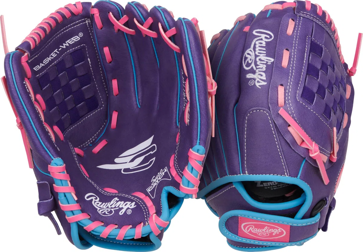 Gant de Softball Rawlings Sure Catch pour Jeunes | Tailles 25,4 cm - 31,75 cm | Plusieurs Styles