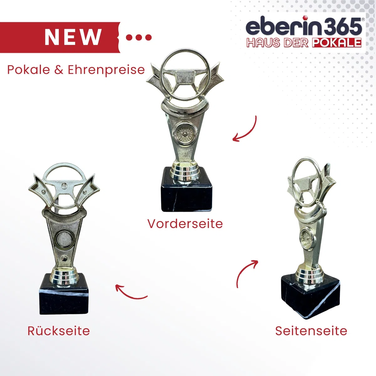 Coupe de tuning de 17,5 cm pour les amateurs - Trophée personnalisable avec gravure au choix - Volant doré - Parfait pour les ateliers automobiles