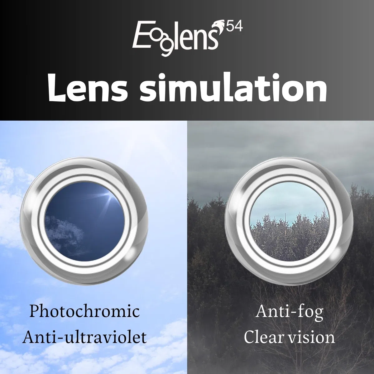 Lunettes de protection photochromiques anti-buée, ANSI Z87.1, UV, anti-rayures, pour chasse et airsoft.