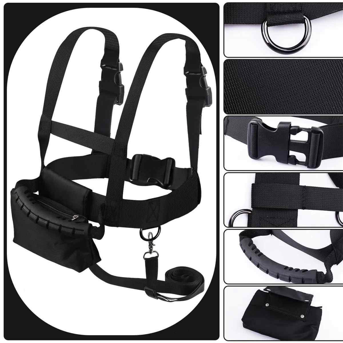 BOXOB Harnais de Ski et de Snowboard pour Enfants, Harnais Ski avec Laisse et Sac Amovibles, Enseignement du Contrôle de la Vitesse Accessoires de Ski pour Enfant Garçon Fille Débutants