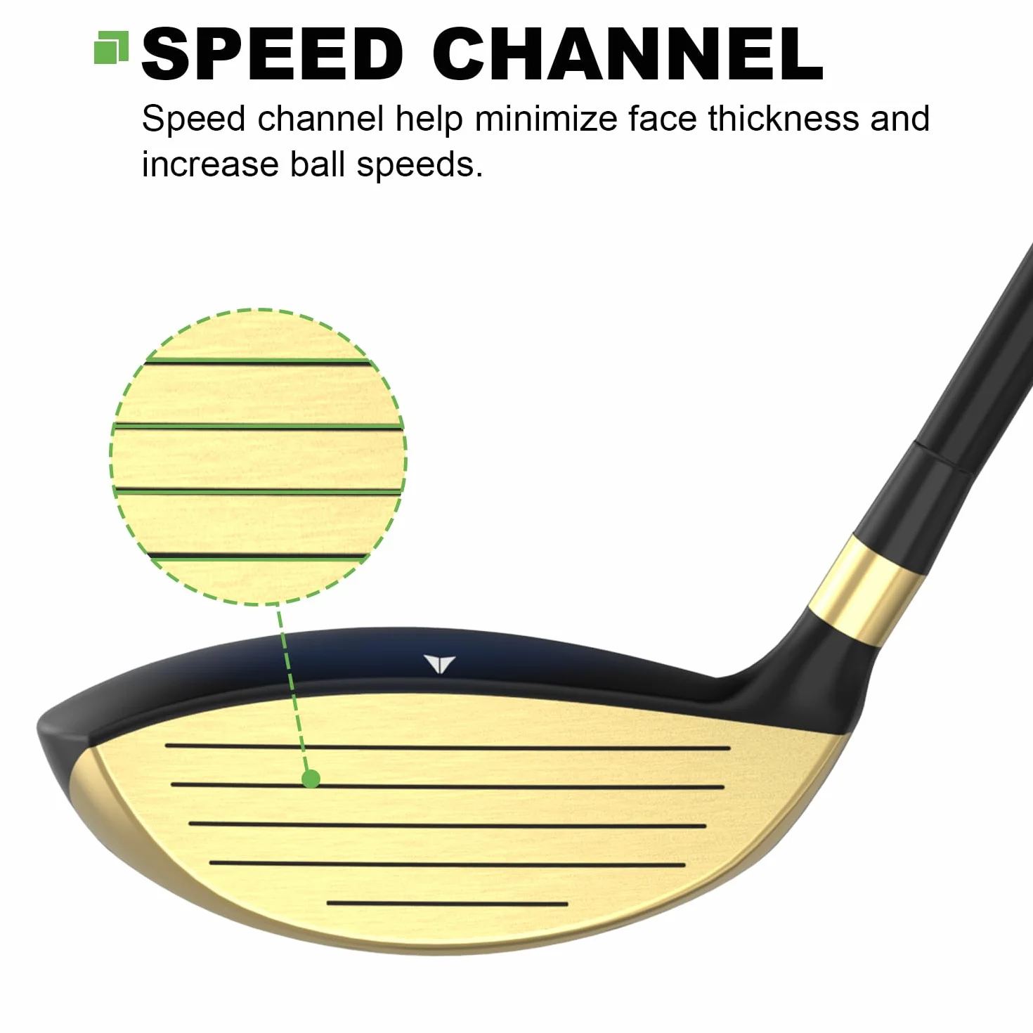 MAZEL Club de golf 3 bois ou 5 bois pour droitier, bois de parcours titane manche en graphite 111,8 cm