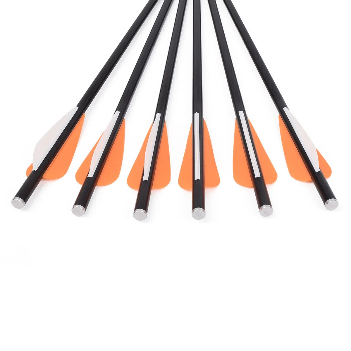 NIKA ARCHERY 12 Pièces Boulons d'arbalète Flèches en Fibre de Verre 14'' 16'' avec ailettes de 3 Pouces pour la Chasse à l'arbalète
