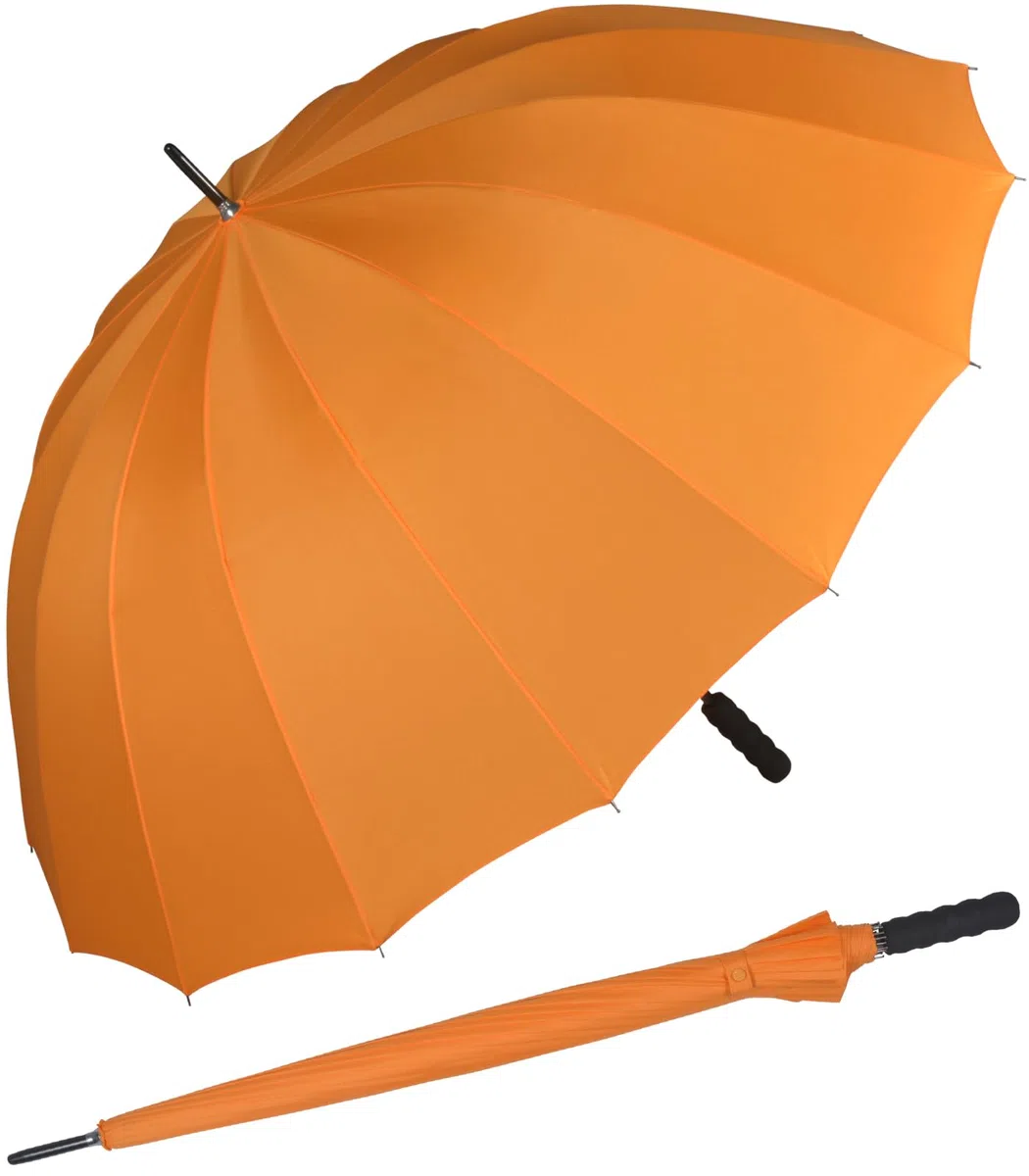 iX-brella - Parapluie de couple léger XXL en 16 pièces avec poignée douce agréable - Diamètre : 1,29 m