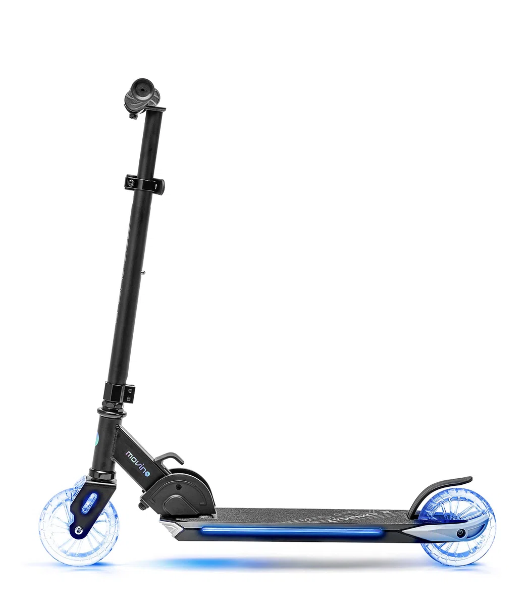 Movino Cosmo2 Scooter à Deux Roues | pour Les Enfants de 5 à 8 Ans | Pliable | Plate-Forme éclairée et Roue Avant de 125 mm