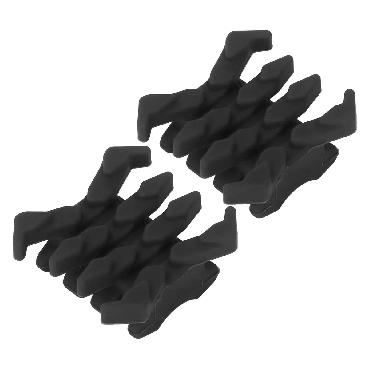 Bewinner Amortisseur de Membre d'arc de Tir à l'arc, Amortisseurs de Stabilisateur de Vibration Fendus de Limbsaver, Arc de Tir à l'arc en Caoutchouc D'amortissement de Membre Fendu pour (Noir)