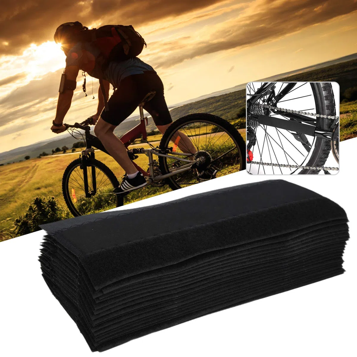 Fafeims 20 Pièces Protecteur de Cadre Vélo en Néoprène – Protège-Chaîne Antichoc pour VTT et Vélo de Route avec