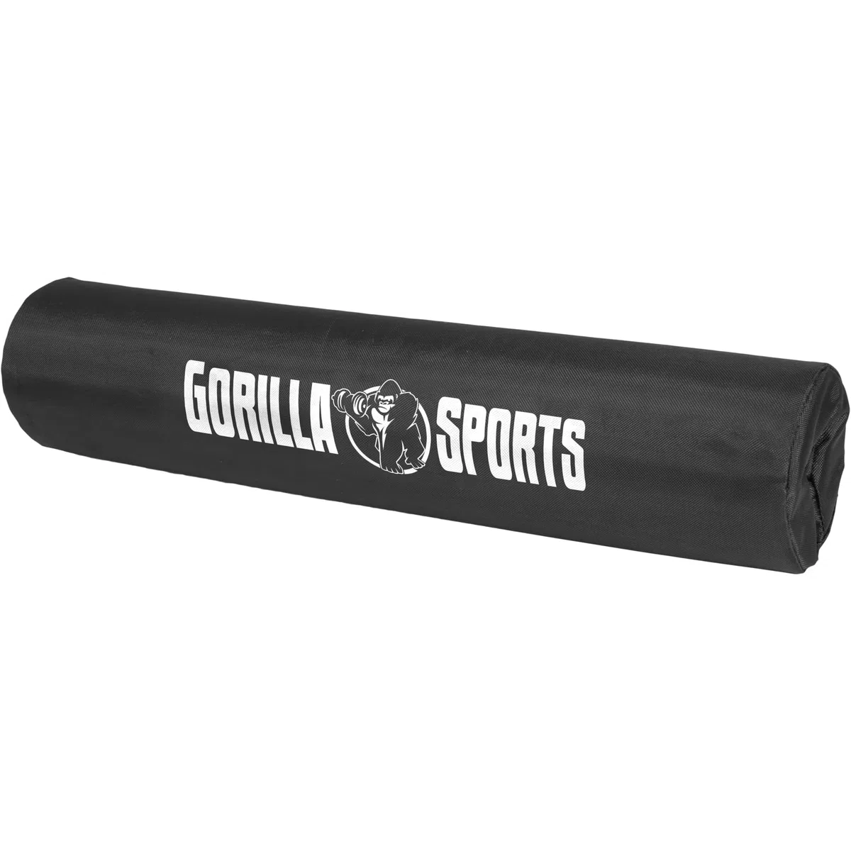 Gorilla Sports® Mousse Barre Musculation - 40 x 8,5 x 3cm, avec Velcro, Noir - Barbell Squat Pad, Coussin Protection, Manchon à Squat, Haltérophilie