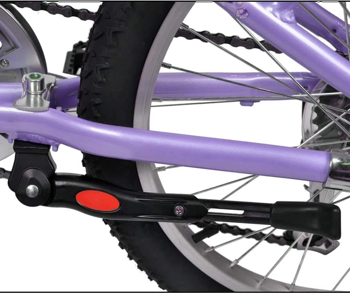 DEWEL Bequille Velo pour 16-20 Pouces/18-22 PoucesRéglable Béquille Vélo Support pour vélos Universel Alliage d'aluminium avec Caoutchouc Antidérapant pour VTT, Cyclisme Route et vélos de Sport etc