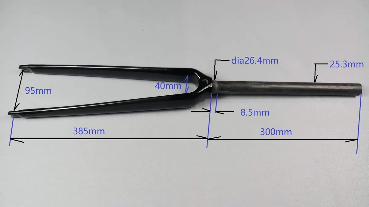 Fourche de 2,5 cm Velo Unisexe