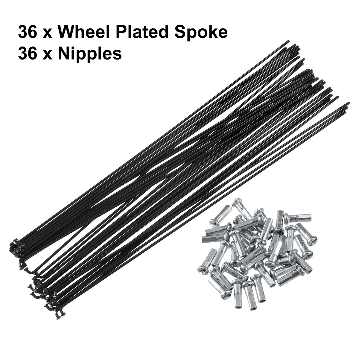 X AUTOHAUX 36 Pcs Vélo Acier Rayons 14G Vélo Rayon 250mm Longueur avec Mamelons