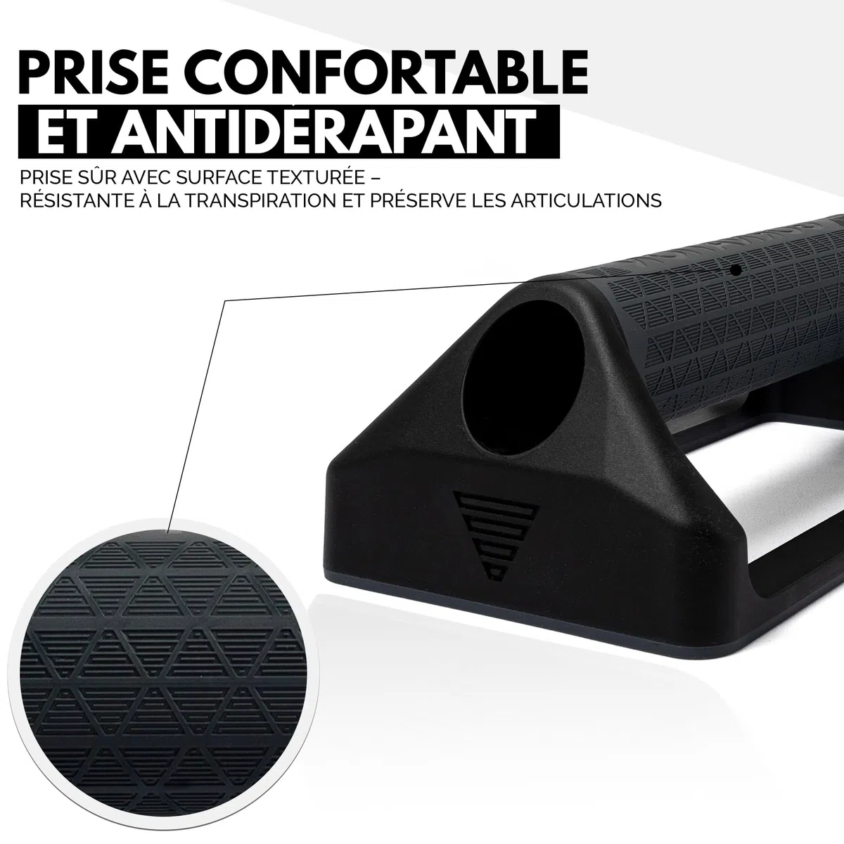 GORNATION Poignées de Pompes Antidérapantes, Push Up Bars pour Fitness & Calisthenics, Supports de Pompes Légers et Transportables, Grip Optimal pour Musculation & Street Workout