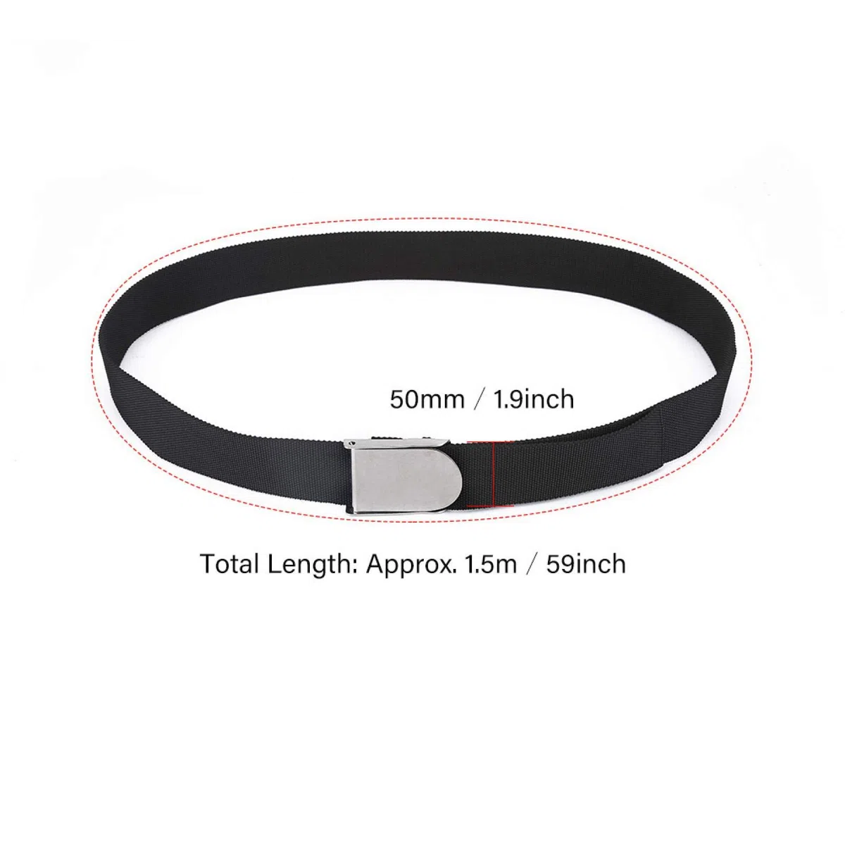 Ceinture de poids de plongée, ceinture de poids de plomb pour la plongée en apnée, longueur de ceinture de taille en sangle de plongée durable 59 pouces, accessoire de plongée sûr, équipement de mise