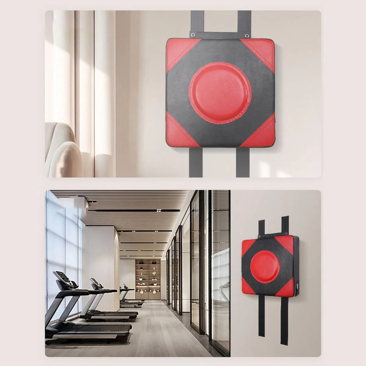 Tapis de Frappe Mural, Tapis Mural de Boxe, Coussinet de Blocage de Bouclier Sportif, Sac éponge à Haute élasticité en Cuir PU, Mousse Cible Murale, pour l'entraînement Sportif