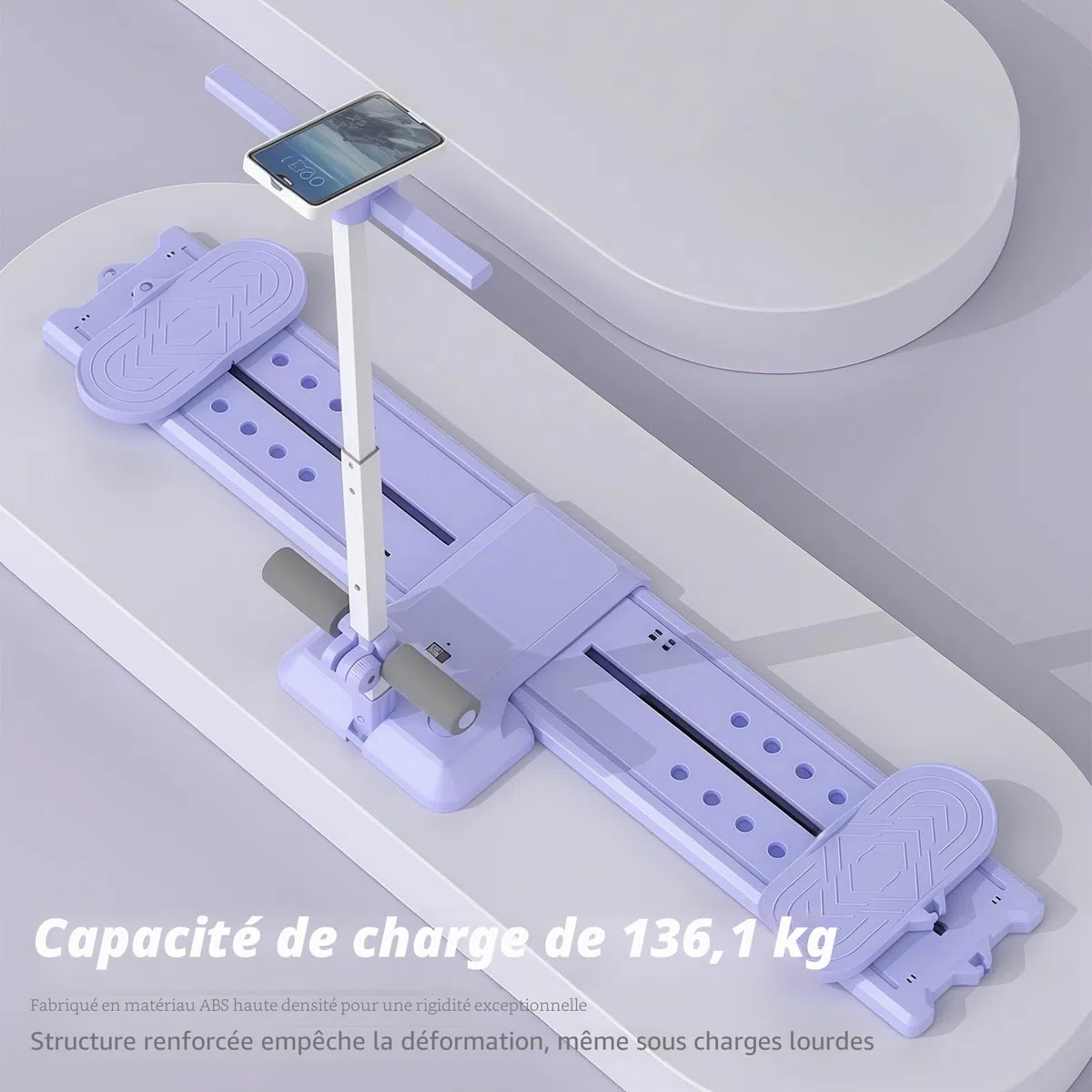 Machine de Ski 5-en-1, simulateur de Ski, entraîneur de Jambes Pliable, Appareil de Fitness Cardio pour la Maison, Planche Pilates Reformer pour sculpter Le Corps, renforcer Les fessiers
