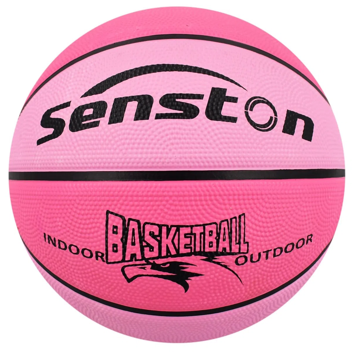 Senston Ballon de Basket Taille 5 et Pompe, Basketball de Rue Intérieur/Extérieur