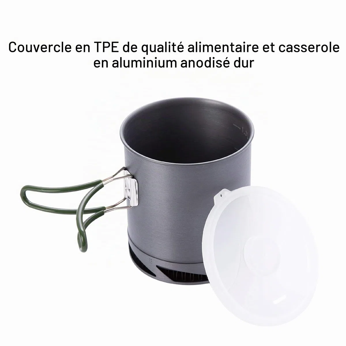 Fire-Maple Pot de Camping en Aluminium Anodisé Dur avec Poignée Pliante pour Pique-Nique De Randonnée avec Échangeur De Chaleur Batterie de Cuisine Casseroles de Camping
