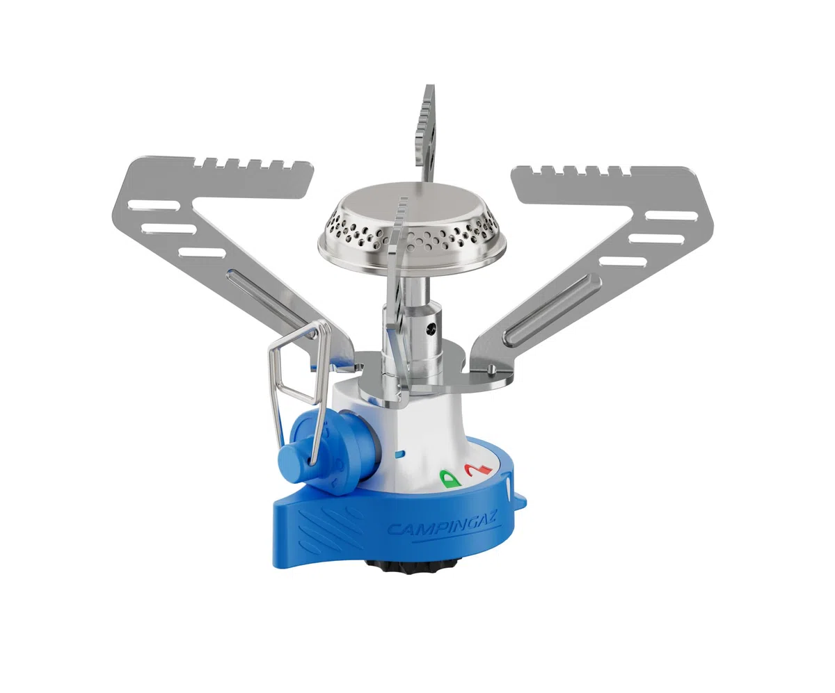 Campingaz Camping Connect réchaud à gaz|Connexion facile et double verrouillage| Réchaud léger à 1 brûleur| Puissance élevée de 1250 W | Idéal pour le camping, les festivals et le kit d'urgence 72h