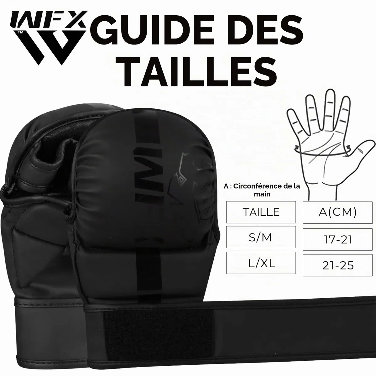 WFX Gants MMA Arts Martiaux Sparring Grappling Muay Thai Cage Combat Paume Ouverte Poignet Réglable Soutien Boxe Entraînement Combat Sports Sac de Frappe Kickboxing Maya Hide Homme Femme