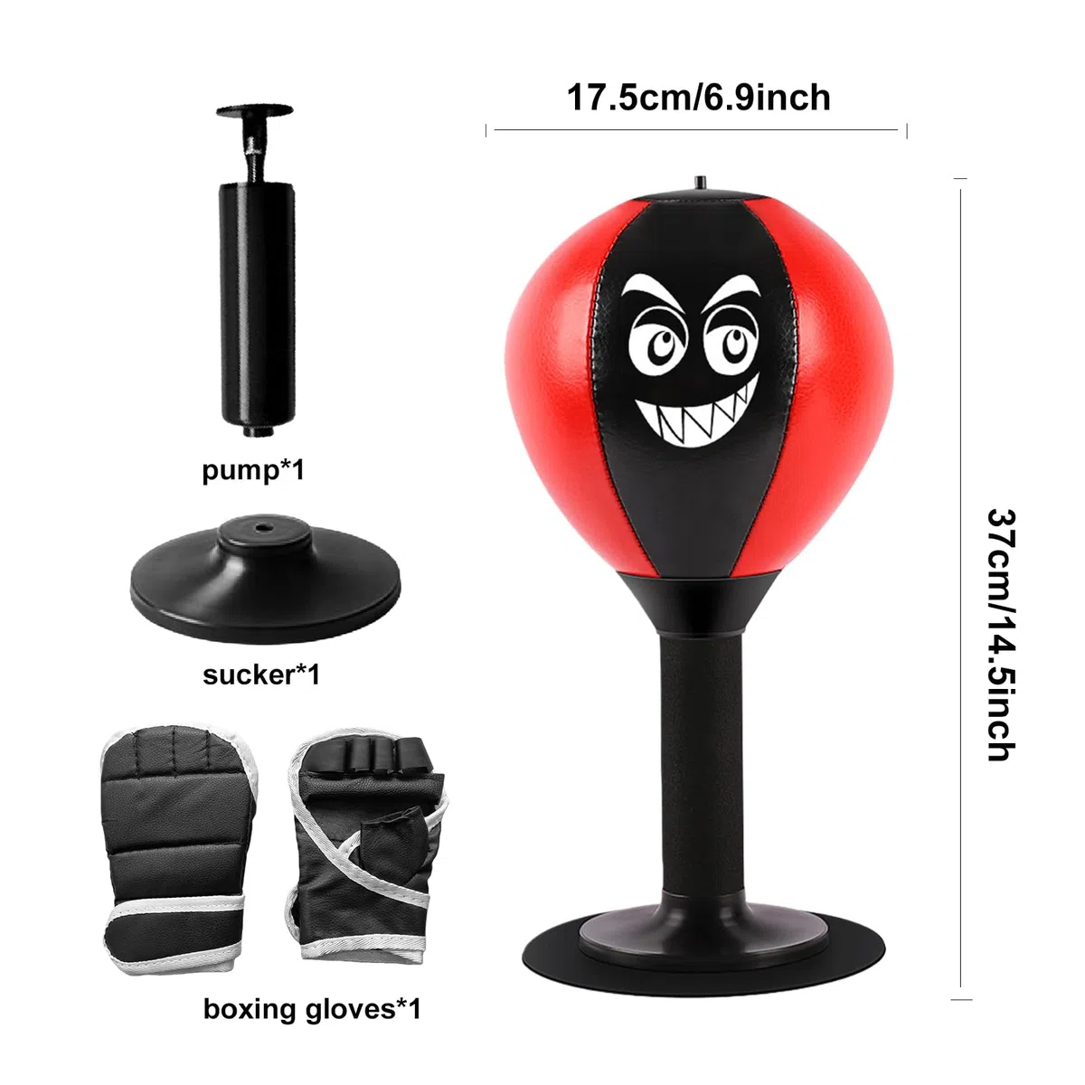 Punching Ball Bureau: Punching Balle De Bureau avec Ventouses, Balle De Frappe De Bureaus, Punchings Balls De Table De Bureaus pour Adultes, Enfants, Maison, école
