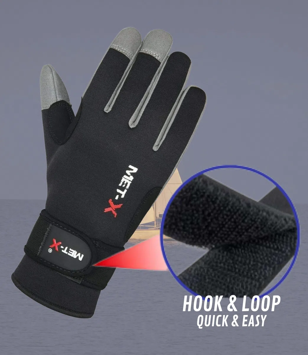 Gants de sport en néoprène - Pour voile, bateau, yachting - Avec paume Amara solide et antidérapante - Pour bateau, kayak, canoë, tous les sports nautiques, VTT, cyclisme - S-XXL