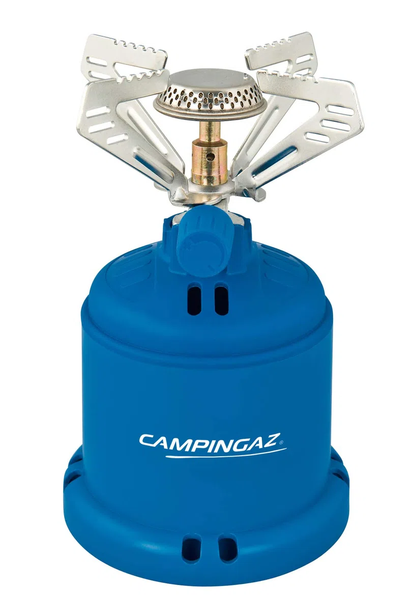 Campingaz Camping 206 S 1,2 kW Réchaud à gaz de camping avec 2 cartouches de gaz perçables de 190g
