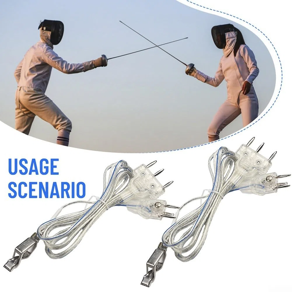 Zoegneer Lot de 2 cordes de clôture de sport transparentes pour sabre et feuille d'aluminium