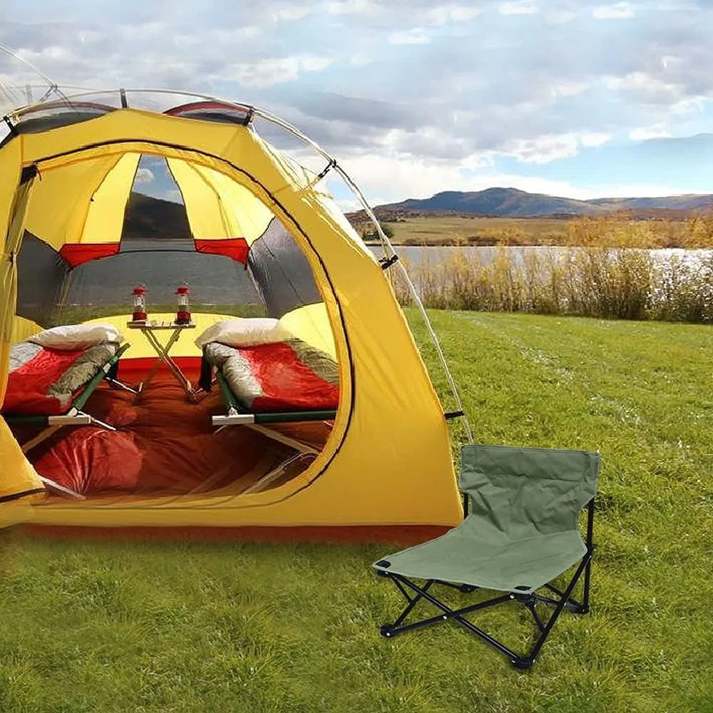 Chaise de Plage Pliante avec Siege Leger pour Camping et Pique-Nique