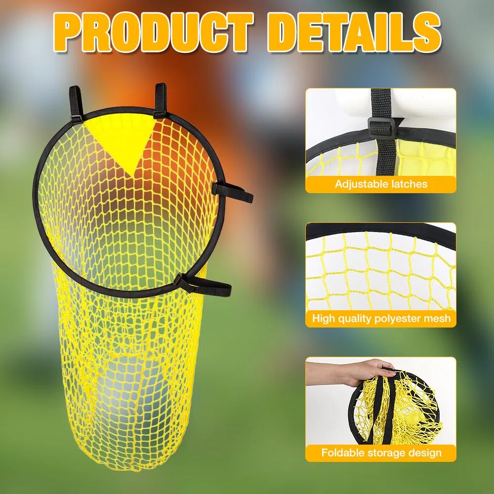 2 Pièces Filet de Cible de Football, 45 * 60cm Cible de Football Top Bins avec Sangles Réglables, Buts d'Entraînement pour Précision pour Adultes et Enfants pour Jardin, But de Football