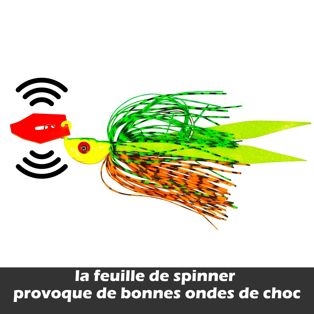 Paradox Fishing Chatterbait Brochet 5pcs 18g - Spinnerbait Hecht Jig Spinner Brochet - Leurre de Brochet