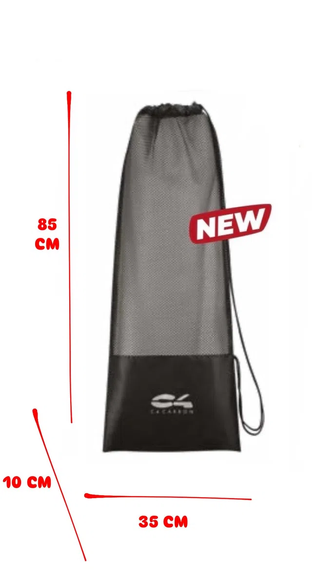 C4 Sac en filet porte-palmes pour plongée en apnée, apnée, équipement de plongée - tissu indéchirable, fond renforcé - Mesch Bag Disponible en 2 tailles Ligne Accessoires MARCO BARDI