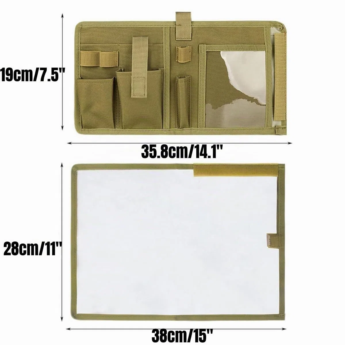 Peminkoo Sac de rangement pour cartes tactiques - Pliable - Pochette pour articles divers - Poche utilitaire E.DC - Poche à outils - Pour l'extérieur, la randonnée, le camping, la chasse