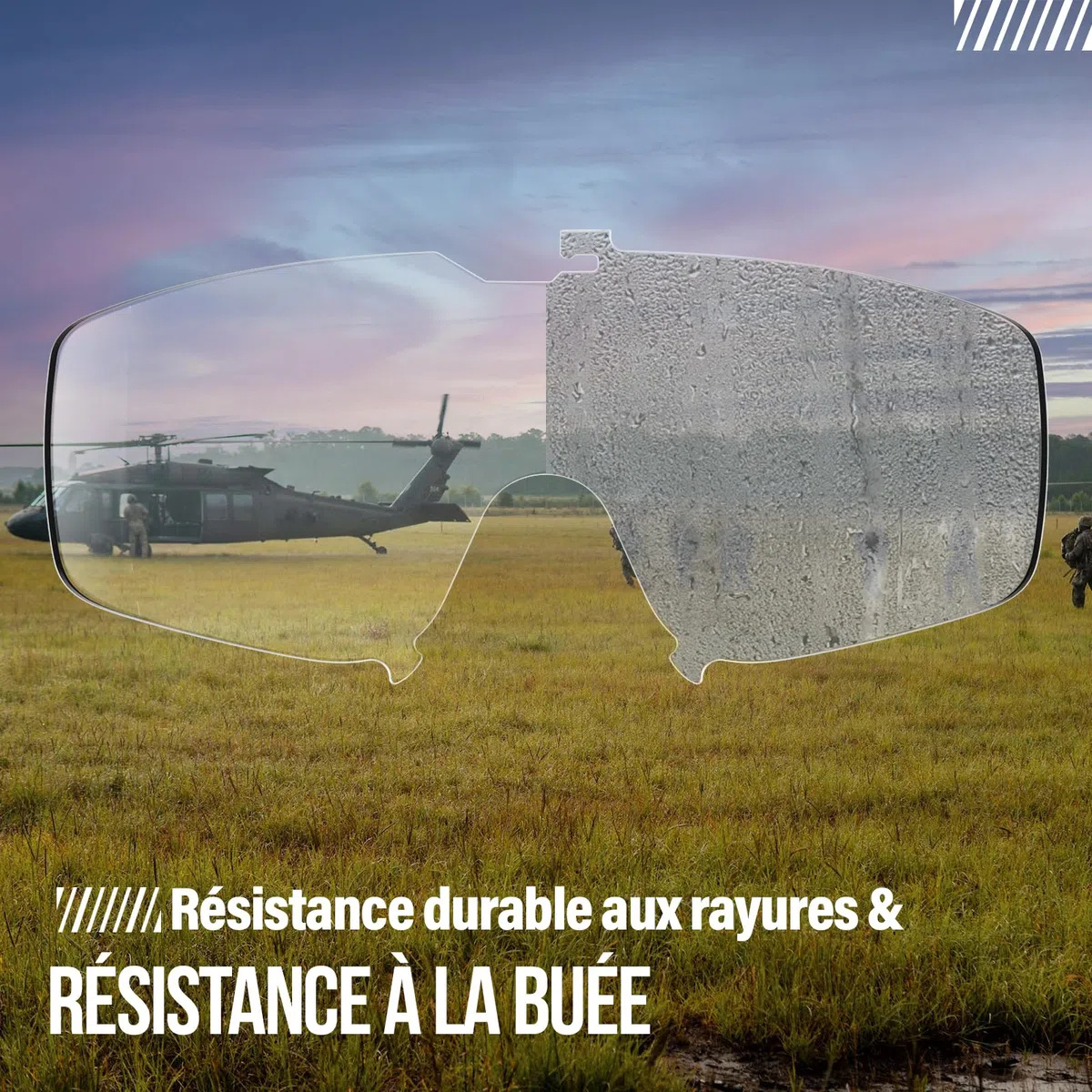 OneTigris Lunettes de protection tactiques avec 3 objectifs interchangeables - Lunettes de chasse avec CE EN166 et ANSI Z87.1 - Verres Airsoft pour paintball, chasse, CS, cyclisme, extérieur