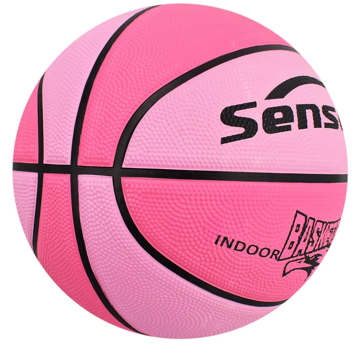 Senston Ballon de Basket Taille 5 et Pompe, Basketball de Rue Intérieur/Extérieur