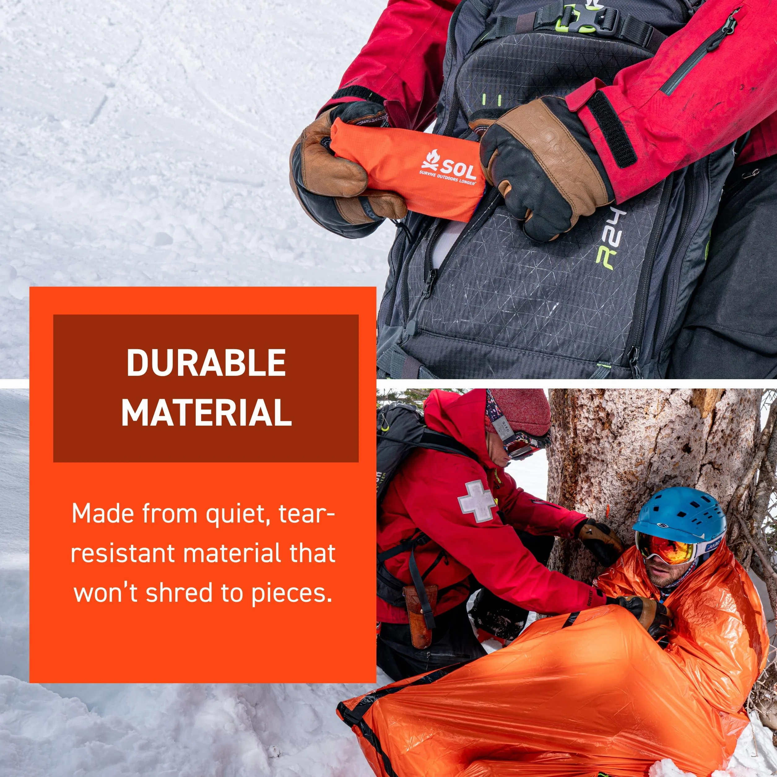S.O.L. Survive Outdoors Longer S.O.L. 90% Reflective Ultra-Lightweight Emergency Bivvy, Multiple Colors