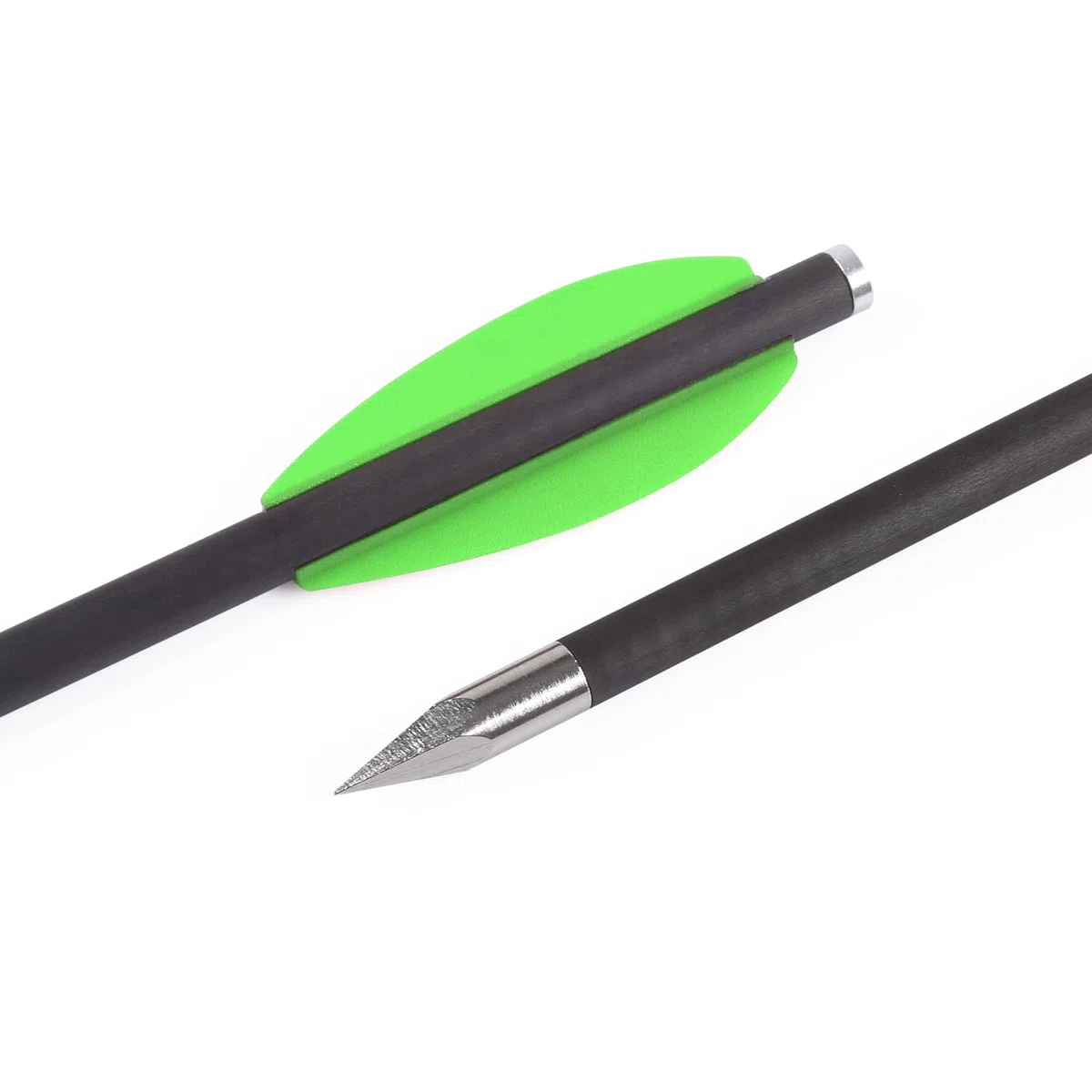 NIKA ARCHERY 12 pièces 6,3 "flèches d'arbalète pour Pistolet en Carbone, en flèches de Chasse pour Cible de précision d'arbalète de Pistolet de 50 à 80 LB, Exercices de tir et Petite Chasse