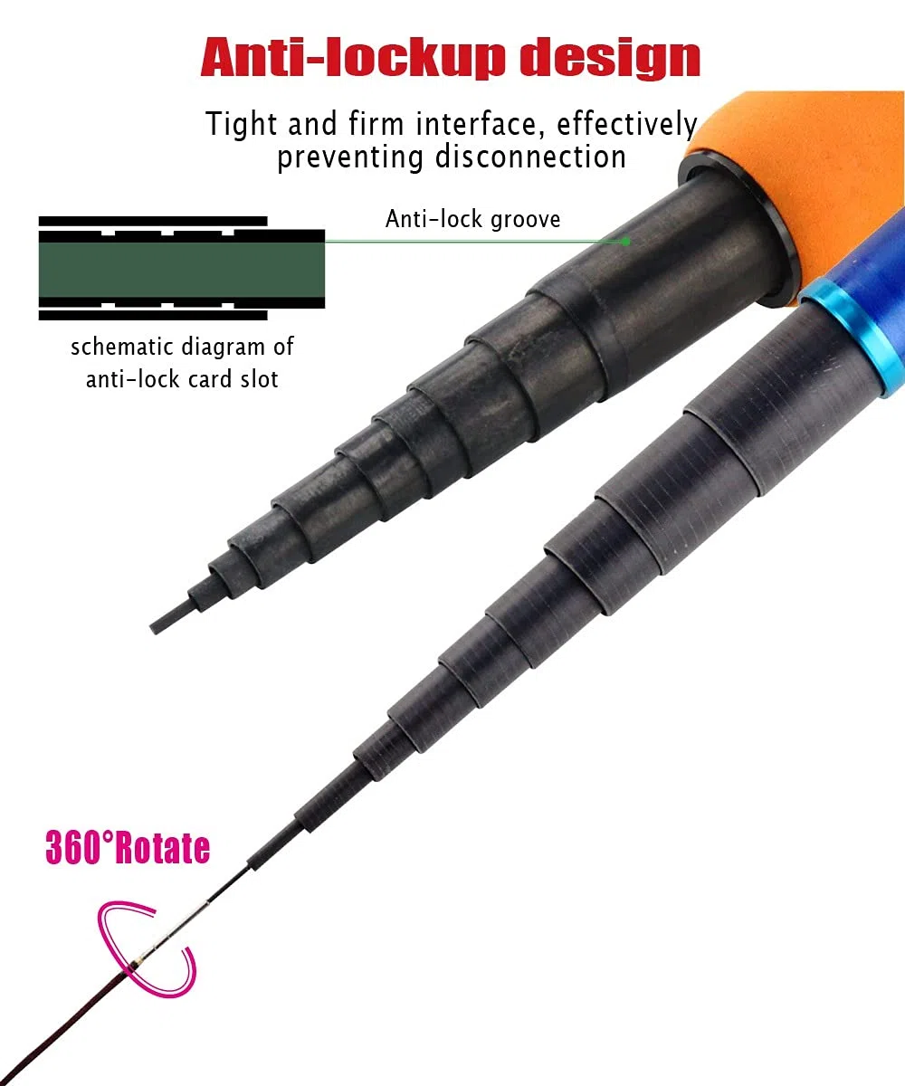 Canne A Peche Au Coup Tige de pêche télescopique de la Fibre de Carbone Polon-Carpe Ultralight Super Dur Travel 3.6/4.5/5.4/6.3/7.2m Cannes à PêChe à Main