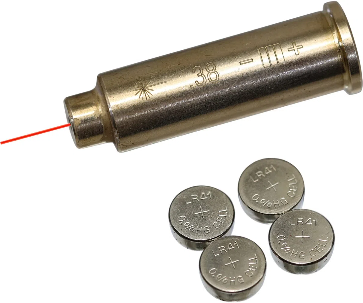 38 Bore Sight Cartouche Red Dot avec 2 Jeux de Piles