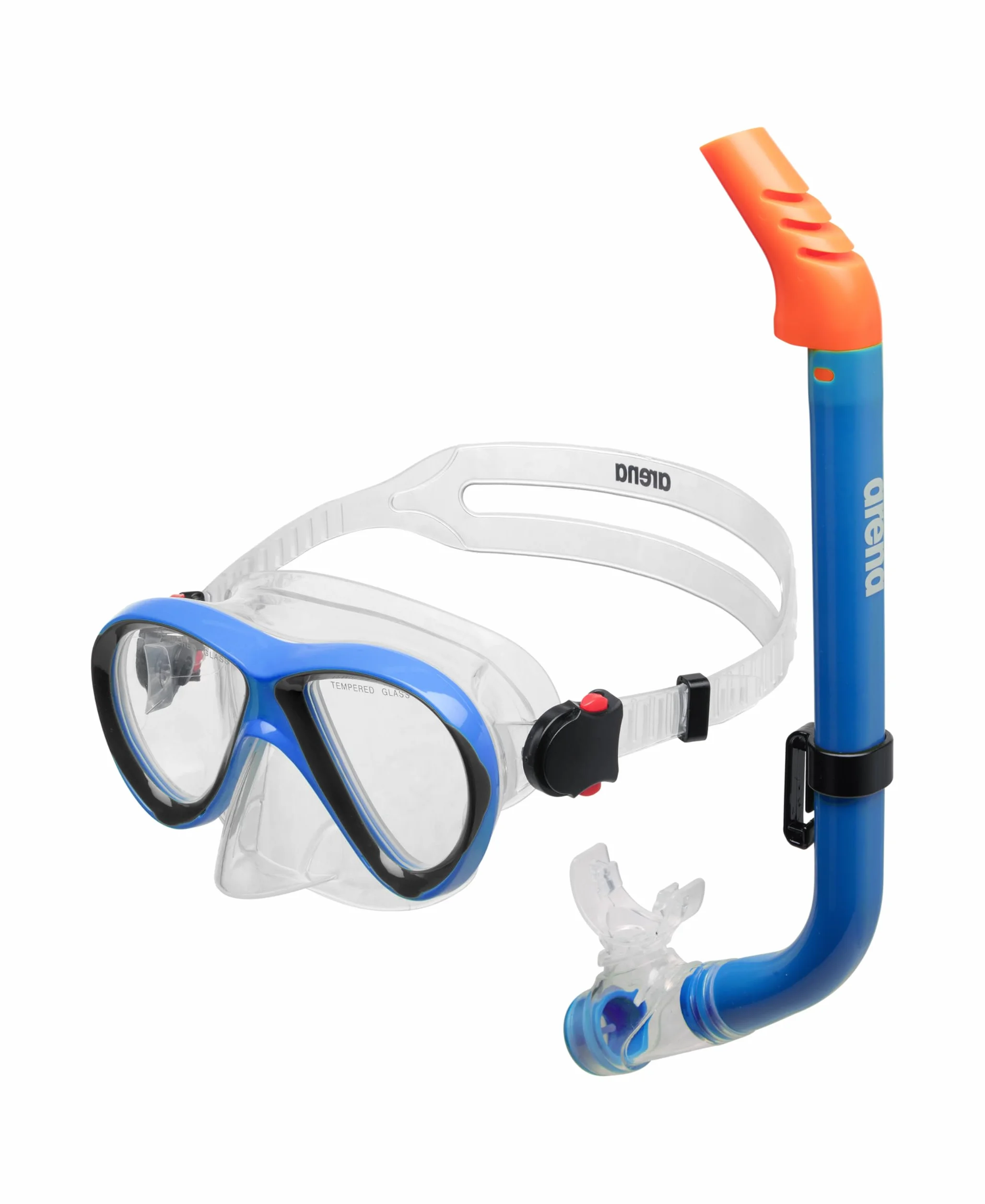 Arena Ensemble Masque et Tuba Enfants, Masque de Plongée, Masque de Mer, Tuba Snorkeling pour Fille avec Technologie Anti-Infiltration, Tuyau Flexible avec Soupape de Purge, Silicone Hypoallergénique