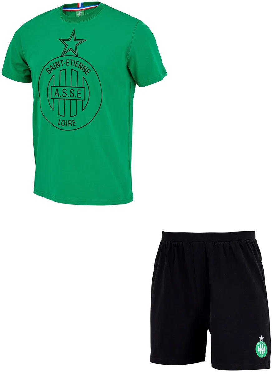 Pyjashort ASSE - Collection Officielle Taille Adulte Homme