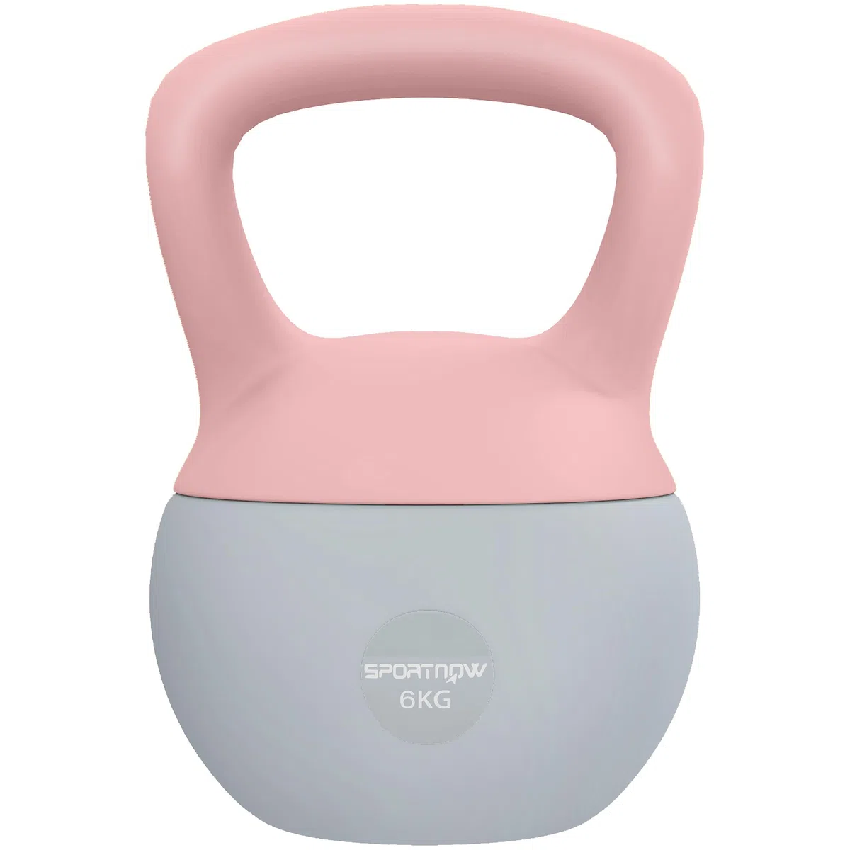 SPORTNOW Kettlebell 6/8/10/12kg - Collaboration Aosom.fr x FFHandball - Haltère avec Poignée Antidérapante pour Fitness, Musculation, Cardio