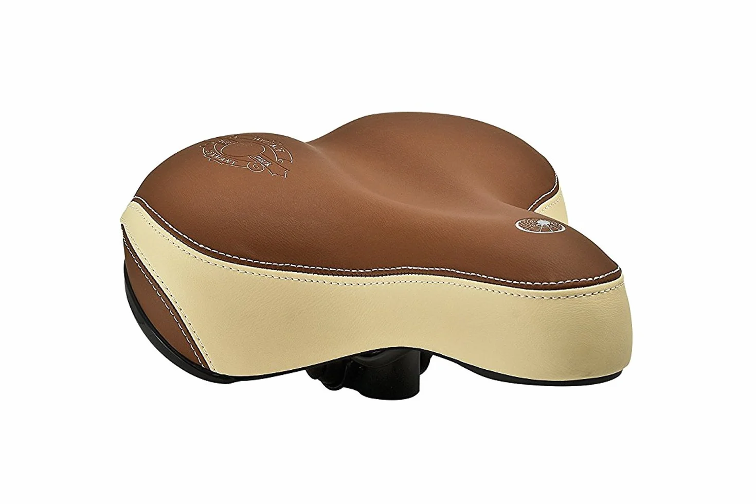 WITTKOP Big City - Selle de vélo pour vélos de Ville, Selle de vélo très Confortable avec réflecteur et Grande Assise Souple I Selle de vélo pour Homme, Selle de vélo pour Femme, Confortable