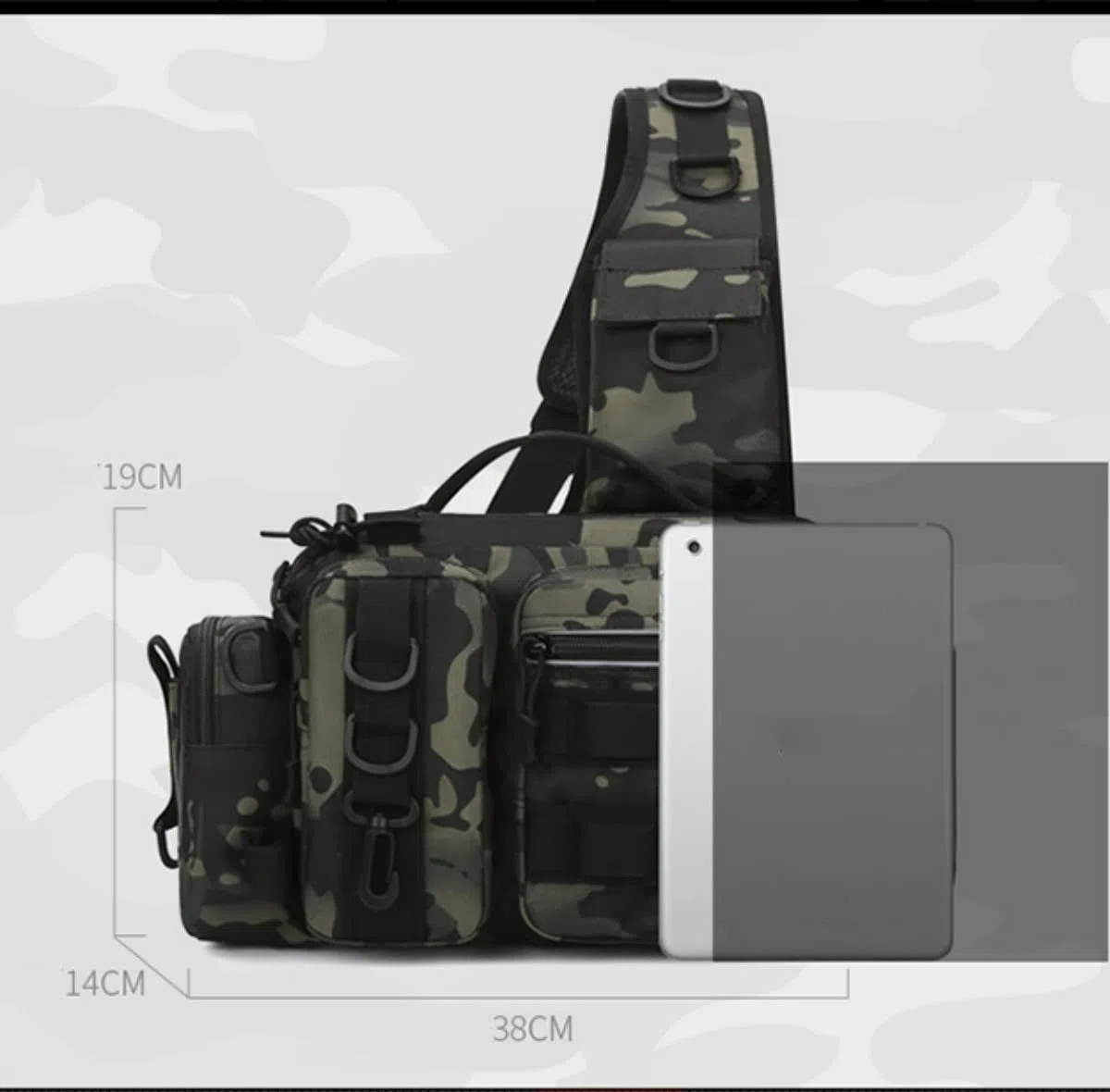 Sac à outils de pêche, sac de rangement de matériel de pêche, sac à dos de pêche léger, sac à outils pour la pêche, la randonnée, la chasse, le camping
