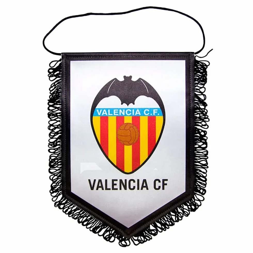 Valencia CF banvcf Fanion, Blanc/Orange, 15 x 11 cm