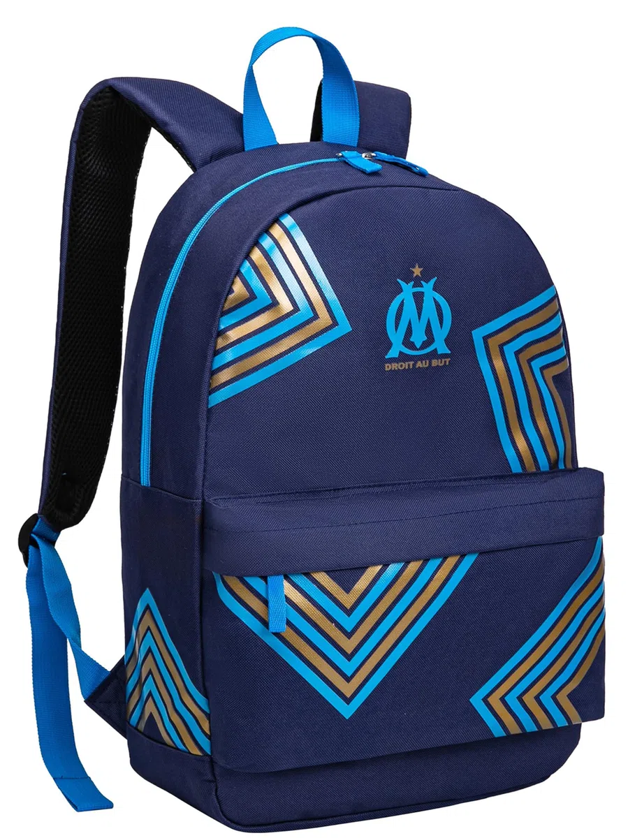 OLYMPIQUE DE MARSEILLE Sac à Dos Scolaire Om - Collection Officielle