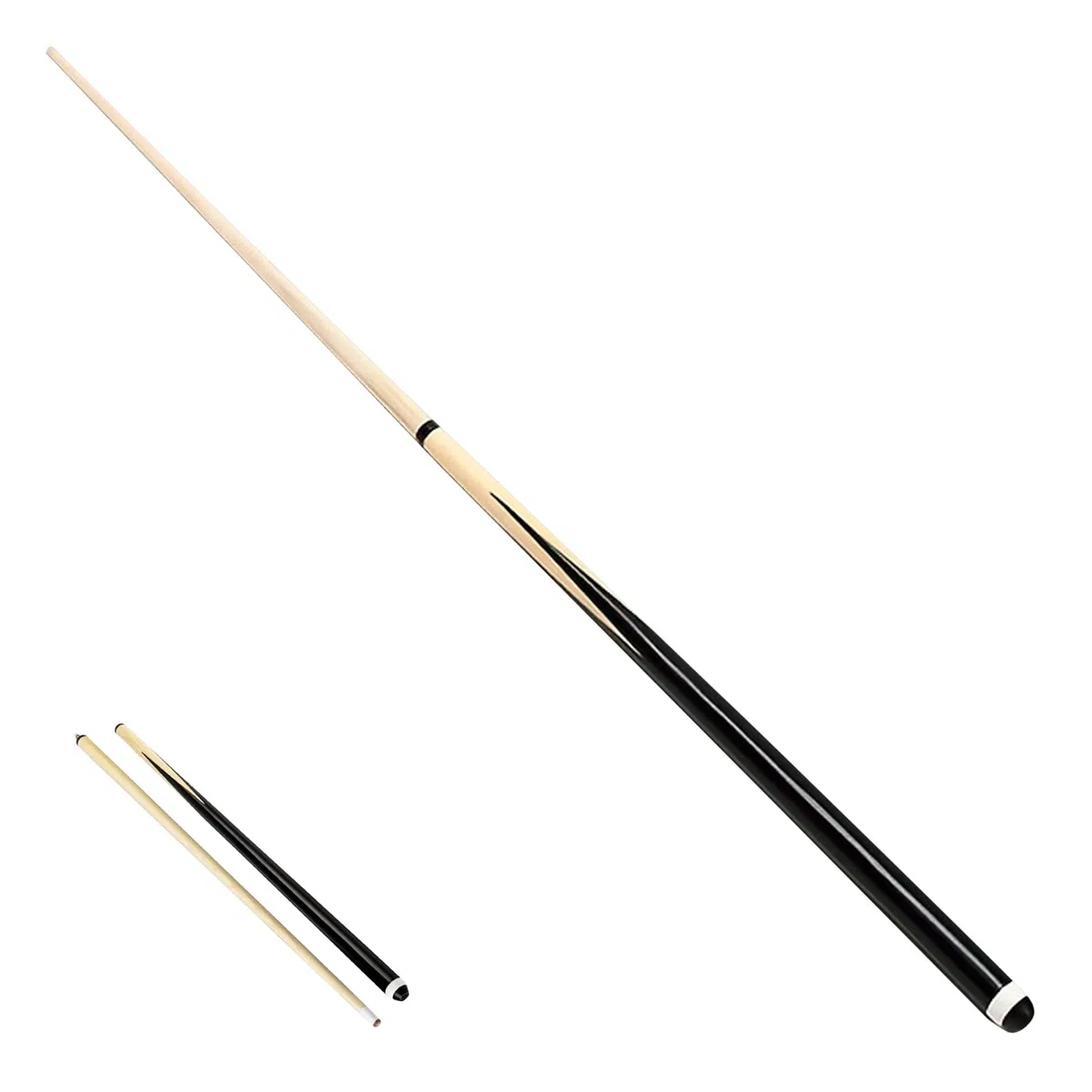 Bâtons de queue de billard professionnels en bois d'érable - 145 cm - Ergonomique - Fournitures de billard en bois d'érable professionnel - Fournitures de billard élégantes pour la pratique des matchs