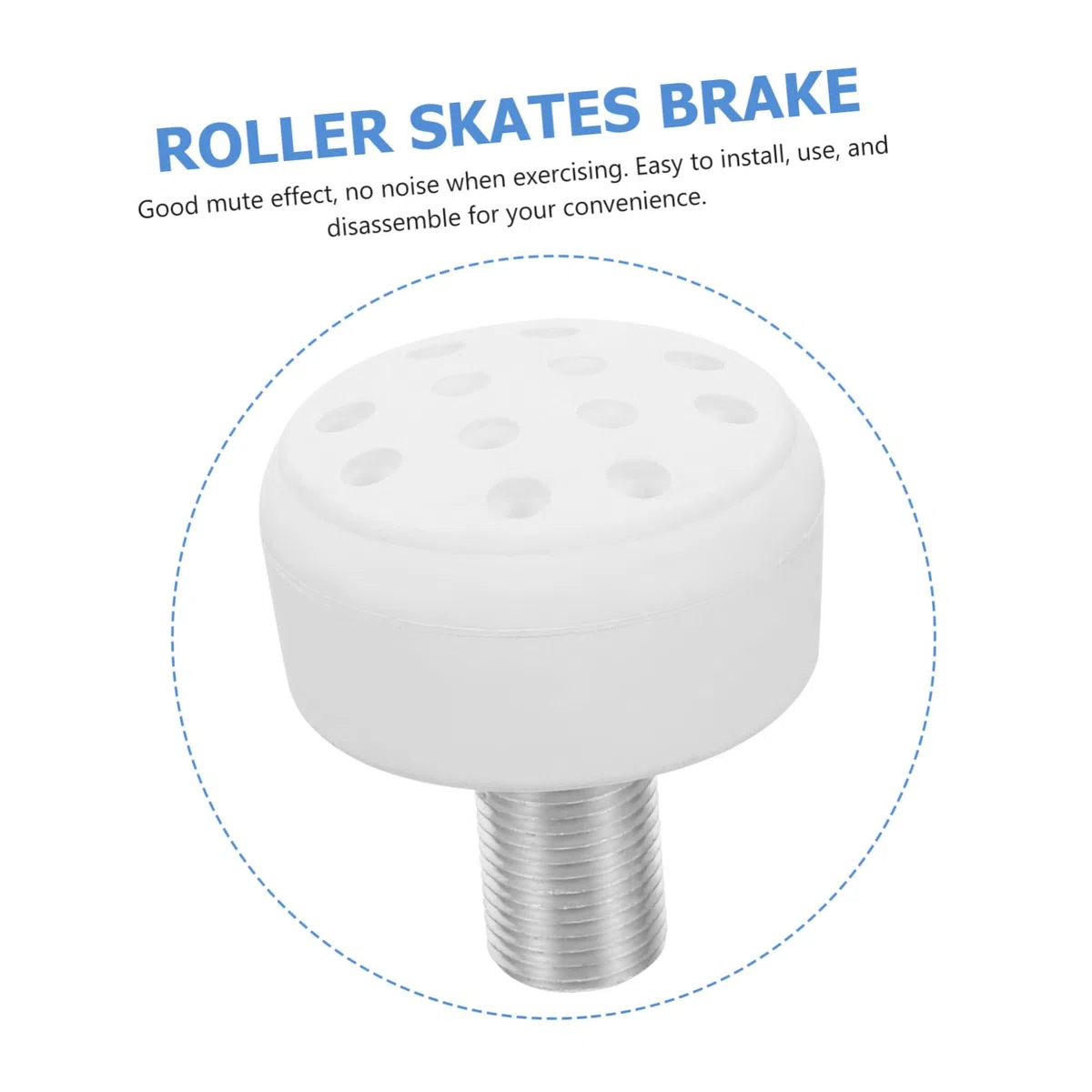 Toyvian Freins De Patins À roulettes Lot De 2 Butées d'orteil Antidérapantes Accessoires De Freinage pour Rollers Quad Et Inline Sécurité Et Contrôle De La Glisse