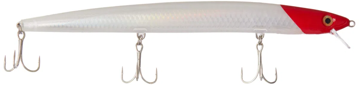 Rapala - Leurre de Pêche MaxRap - Matériel de Pêche avec Construction Plastique - Leurre Pêche en Mer Suspending - Profondeur de Nage 0,3-0,9m - Taille 17cm / 28g - Fabriqué en Estonie, Flake Red Head