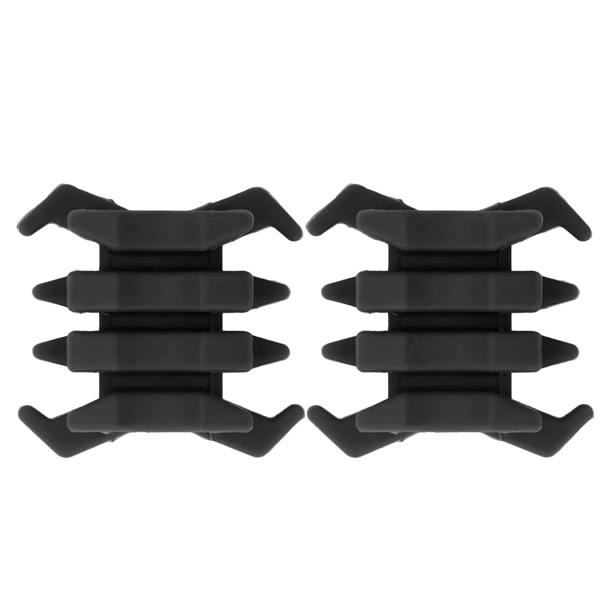 Bewinner Amortisseur de Membre d'arc de Tir à l'arc, Amortisseurs de Stabilisateur de Vibration Fendus de Limbsaver, Arc de Tir à l'arc en Caoutchouc D'amortissement de Membre Fendu pour (Noir)